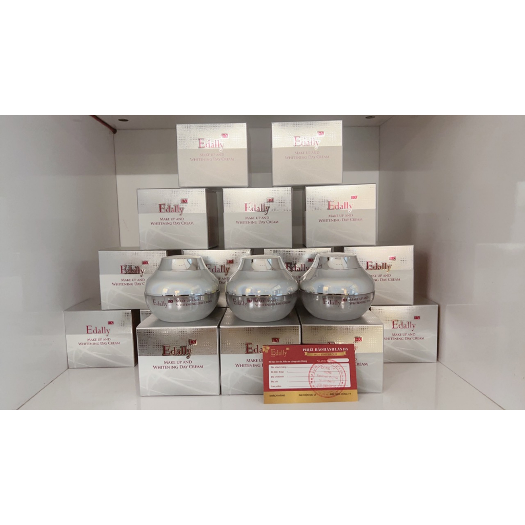 Kem trang điểm và dưỡng trăng da ban ngày Edally Ex -  50g/hộp.