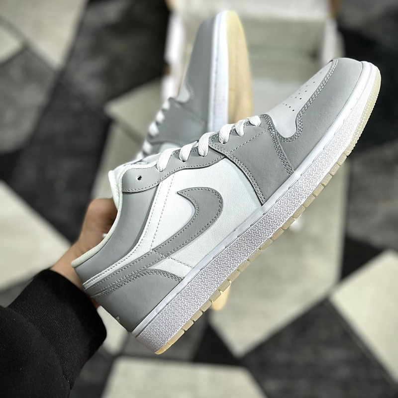 Giày Air Jordan 1 Low ‘White Wolf Grey’ | Giày Size lớn Big Size Nam