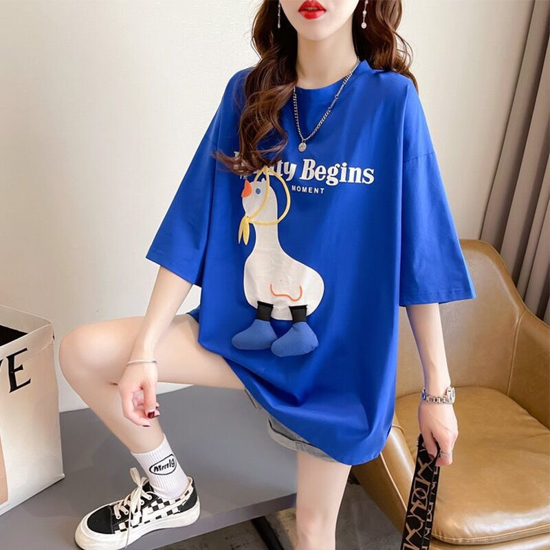 Set áo gia đình Hokiha Kid hình con vịt chất cotton mềm mại, thoáng mát, thấm hút mồ hôi tốt TE338