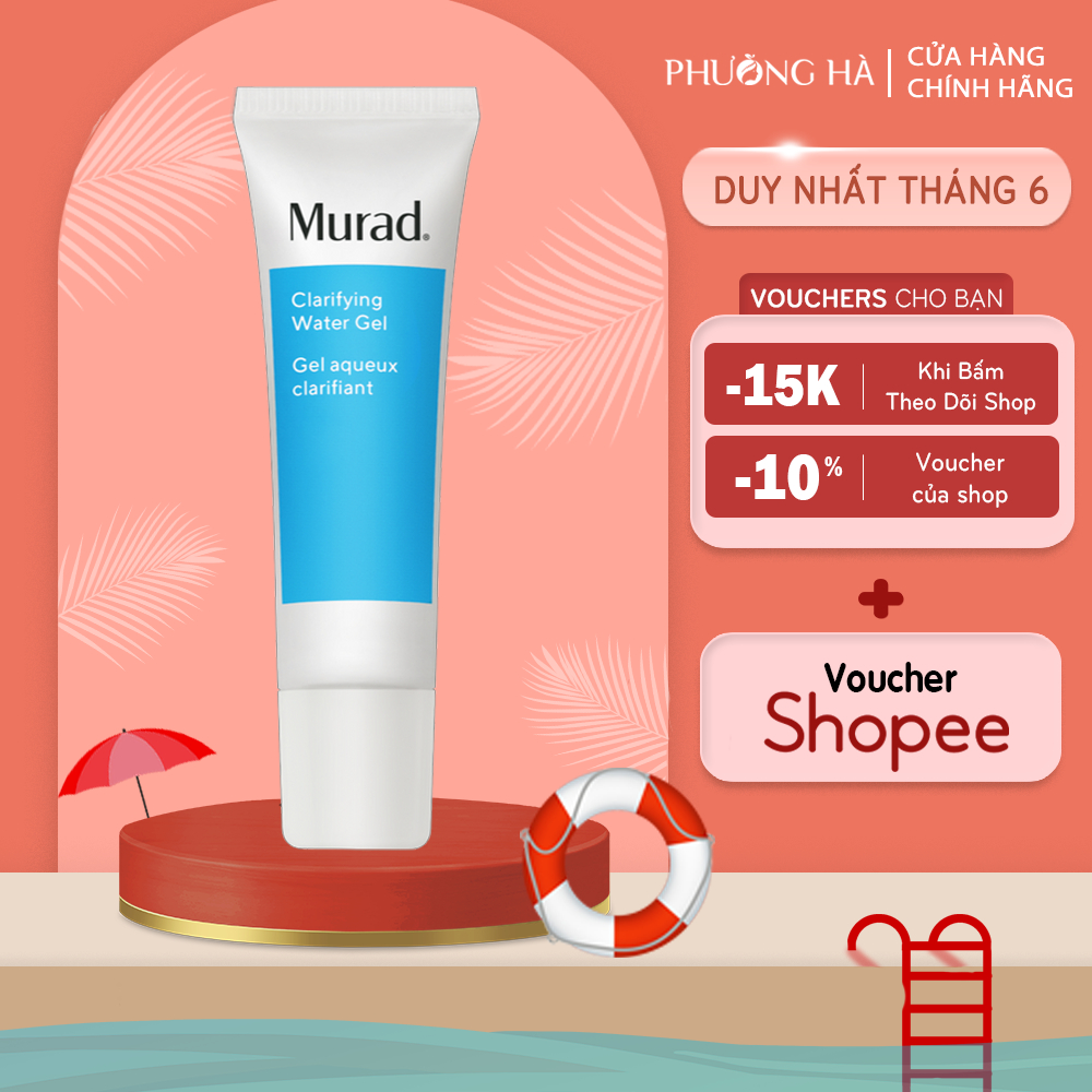 Gel ngừa mụn và cách ly vi khuẩn Murad Clarifying Oil-Free Water Gel 60ml