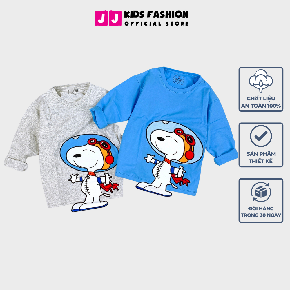 Áo thun cho bé trai cao cấp cổ tròn full size - JJ Kids