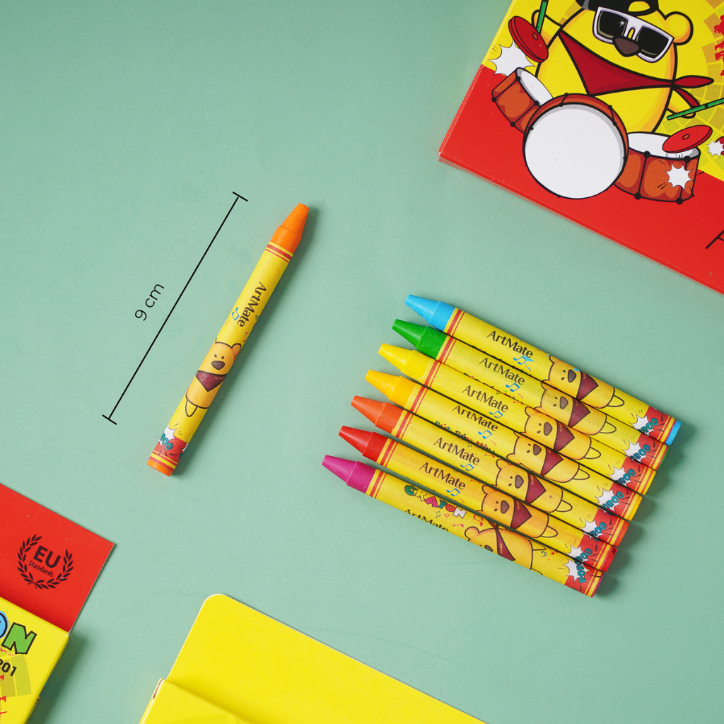 Bút Sáp Màu CLASSMATE 12-24 Chiếc, Bám Giấy Tốt Cho Bé Tập Tô CR201/202/203