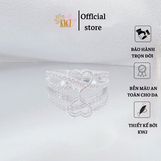  Nhẫn bạc nữ hình tim siêu phẩm mới về 