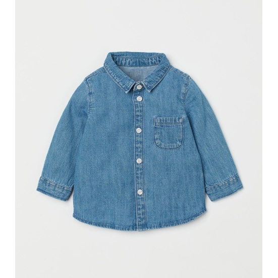 Áo sơ mi bé trai dài tay HM