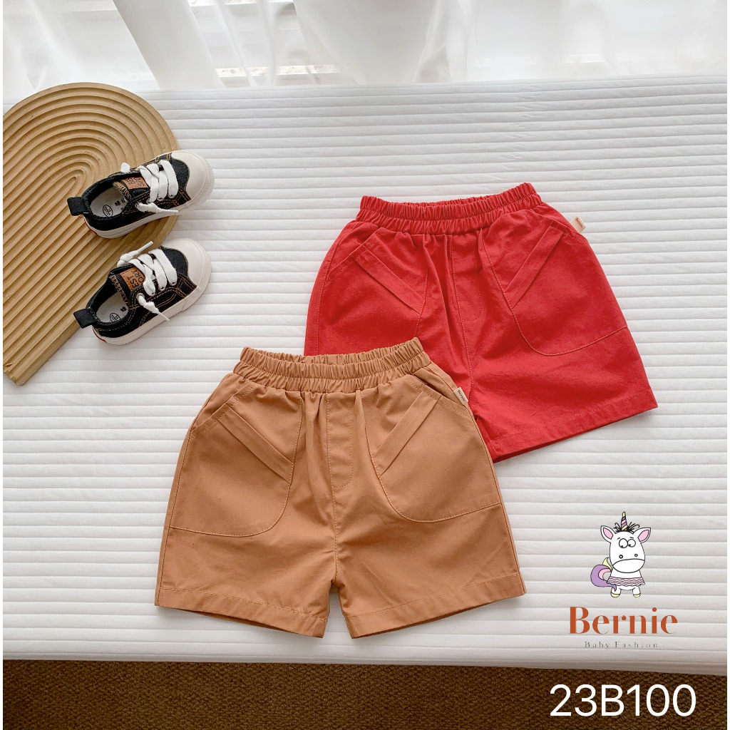 Bộ công tử áo polo cộc tay phối quần thô Bernie cho bé trai