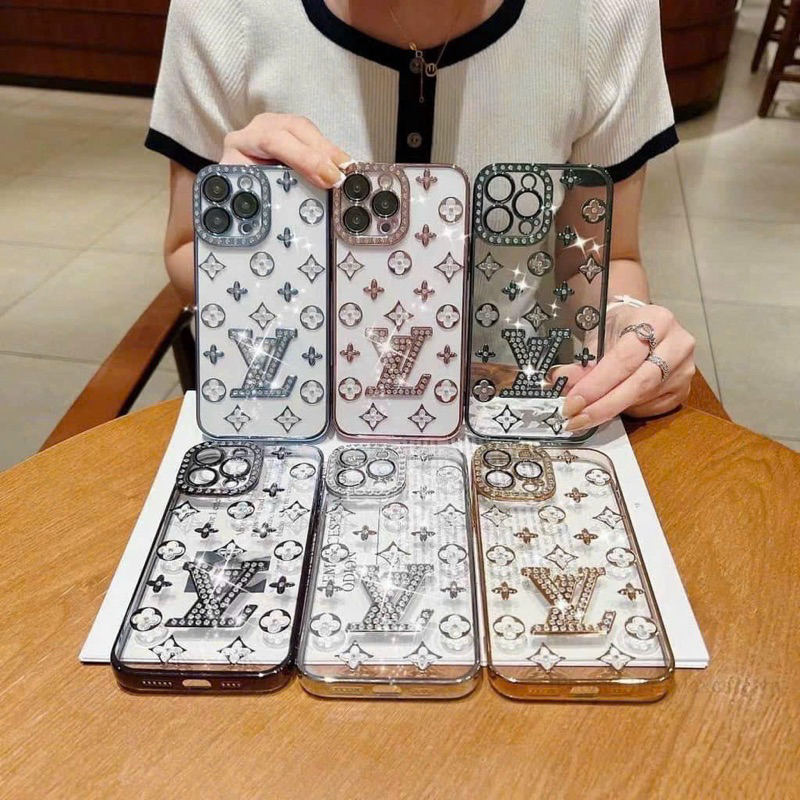 Ốp Lv đính đá   iPhone 7plus / X / Xsmax / 11 / 11promax / 12 / 12pro / 12promax / 13 / 13promax / 14pro / 14promax