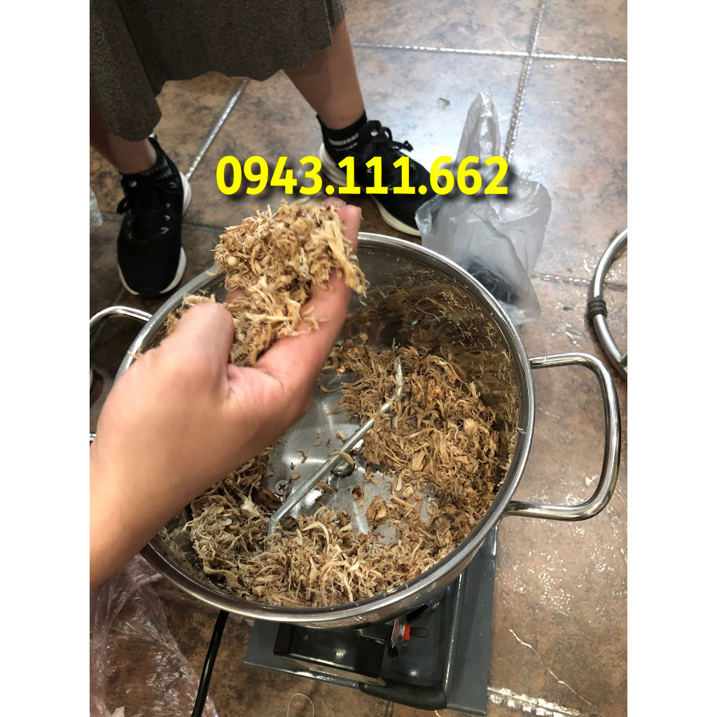 Máy xay ruốc, xé khô gà, khô heo, máy xay chân nấm, xay nhuyễn chà bông heo, tặng dao xay giò chả