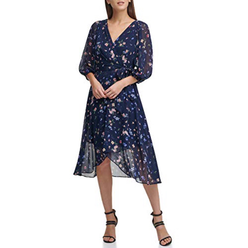Đầm voan hoa nhí DKNY size 0,2,6