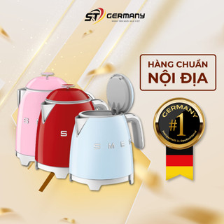 Ấm siêu tốc smeg klf05 dung tích 800ml, bình đun siêu tốc mini phong cách retro vintage cao cấp thời thượng germanysnt