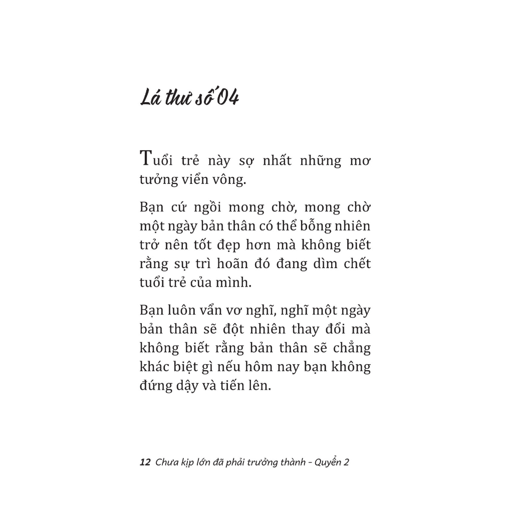 Sách Chưa Kịp Lớn Đã Phải Trưởng Thành Quyển 2 - Phiên Bản Mùa Hè