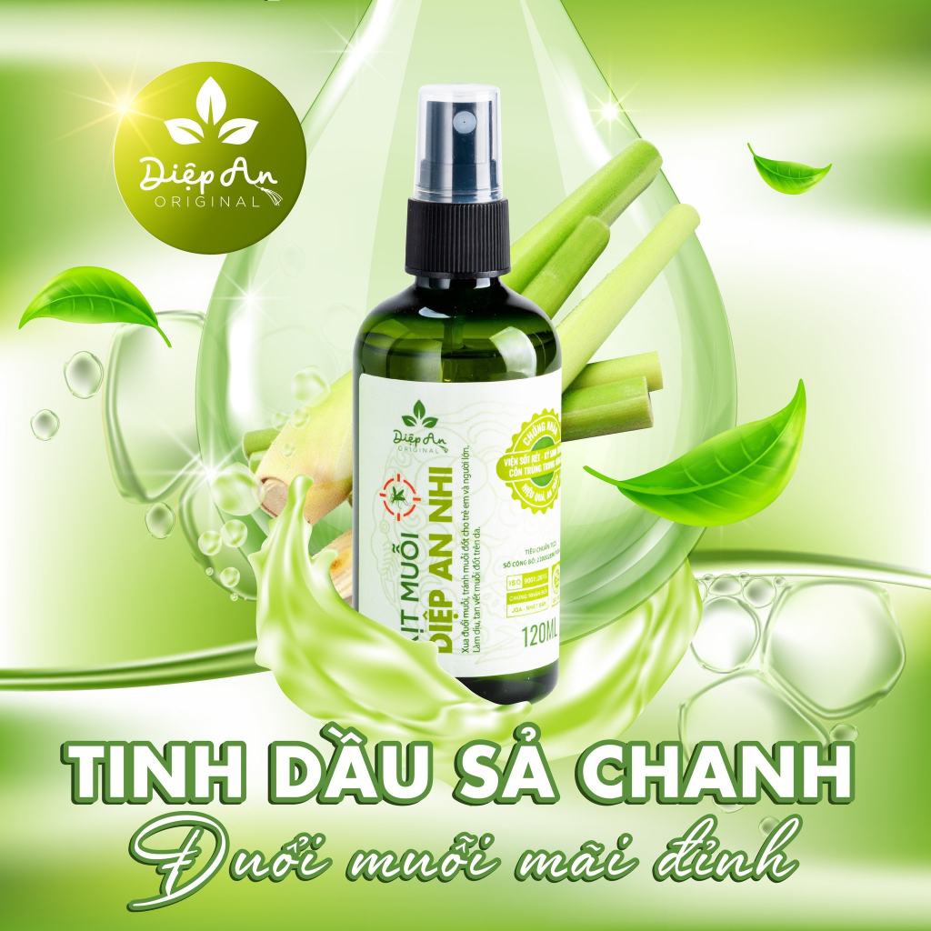 Xịt Muỗi Cho Bé Diệp An Nhi 120ml Phòng Chống Xua Đuổi Côn Trùng An Toàn Lành Tính Cho Cả Mẹ Và Bé - DK Pharma