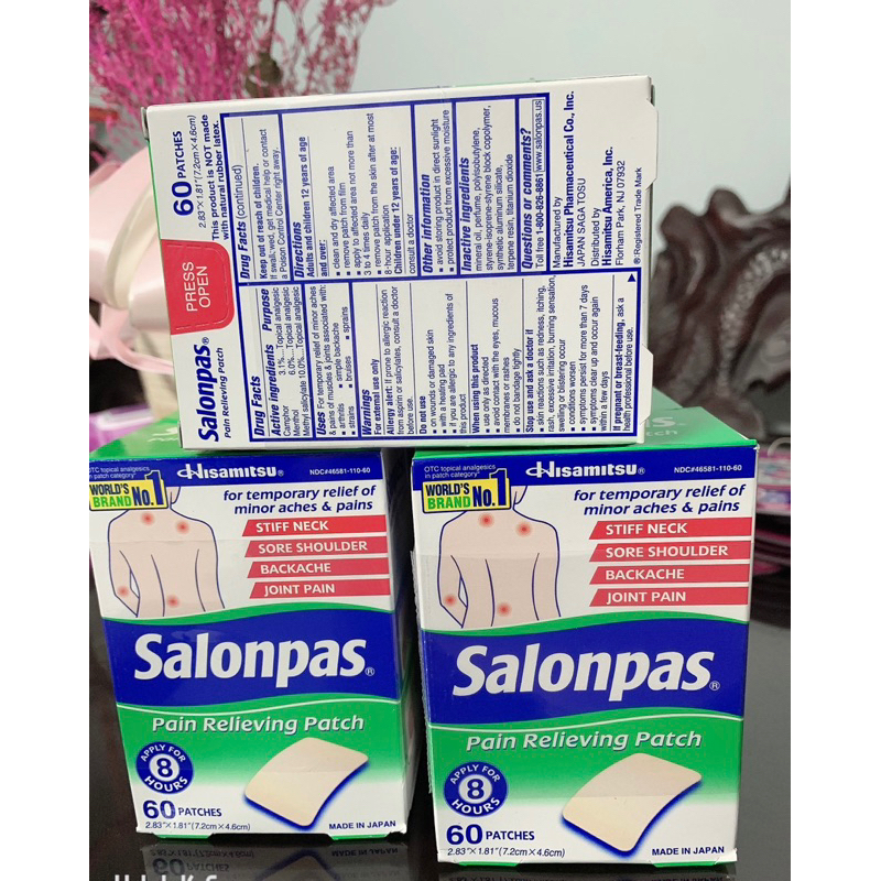 Miếng dán Salonpas (Mỹ)
