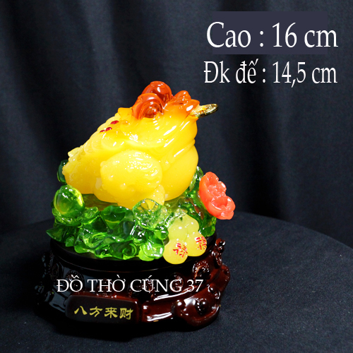 Tượng Cóc Ba Chân ngậm tiền, Thiềm Thừ chiêu tài lộc có đế xoay