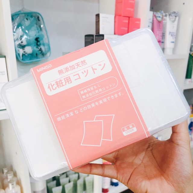 Bông tẩy trang Miniso 1000 miếng