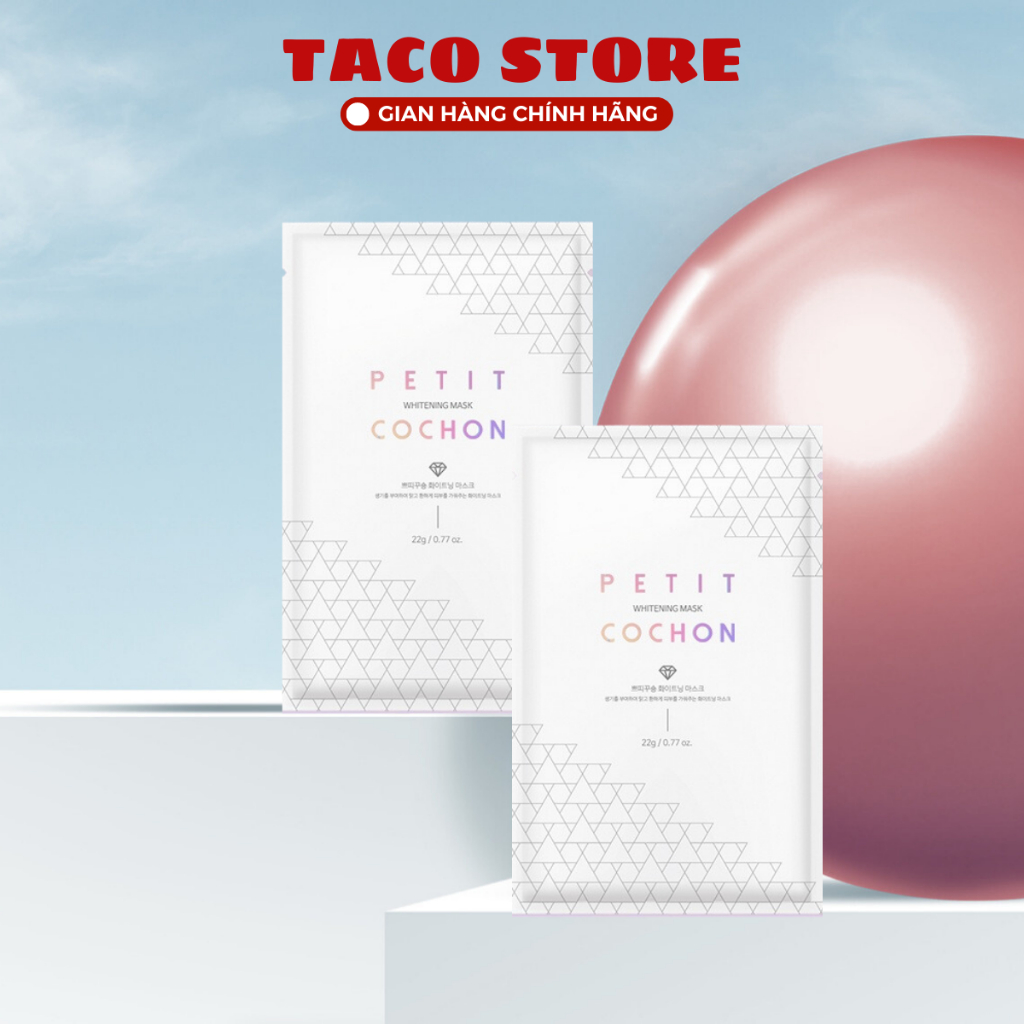 Mặt Nạ Trắng Da Petit Cochon Whitening Mask 2,2g