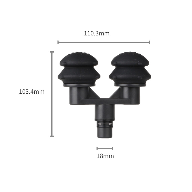 Phụ kiện đầu đôi cho Súng Massage, Máy Massage Cầm Tay