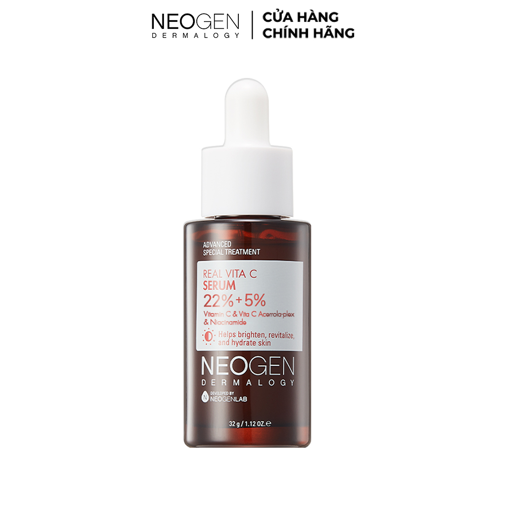 Serum Neogen Hàn Quốc 22% vitamin c, 5% niacinamide dưỡng trắng, mờ thâm dành cho da dầu mụn 32g NPP Tido88