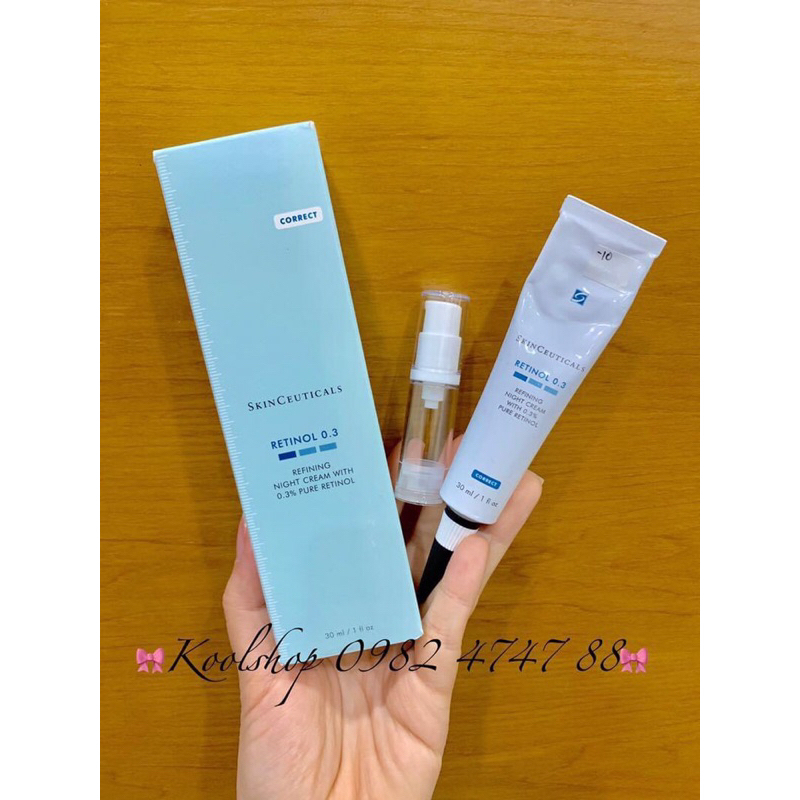 MINI KOOL💦Tinh chất SkinCeuticals Retinol 0.3% – Retinol tinh khiết giảm nhăn, chống lão hóa, cải thiện mụn thâm và sẹo💦