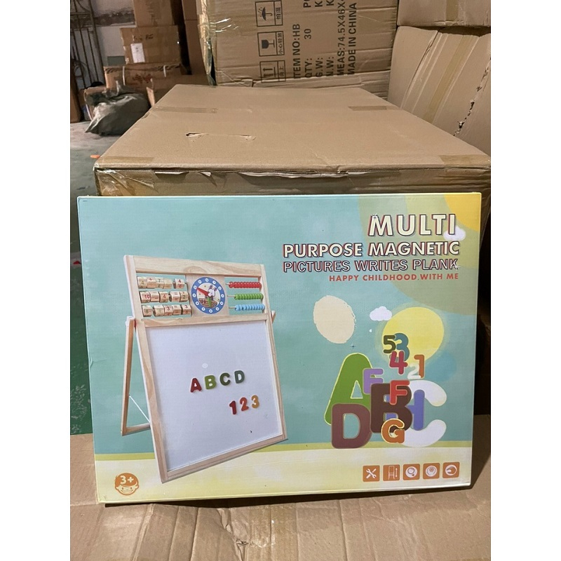 Bảng Từ Ghép Nam Châm Chữ Và Số - Bảng Edu Ghép Gỗ Hai Mặt Thông Minh - Đồ Chơi Cho Bé Học Tư Duy Thông Minh