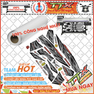 Team Sirius Lửa Full Đen Xám Trắng Đẹp Tinh Tế - Mẫu Tem Xe Sirius Lửa Mới (s065-00)