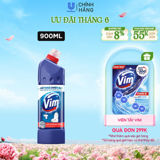 Nước Tẩy Bồn Cầu Vim Diệt Khuẩn (900ml) - Xanh Biển