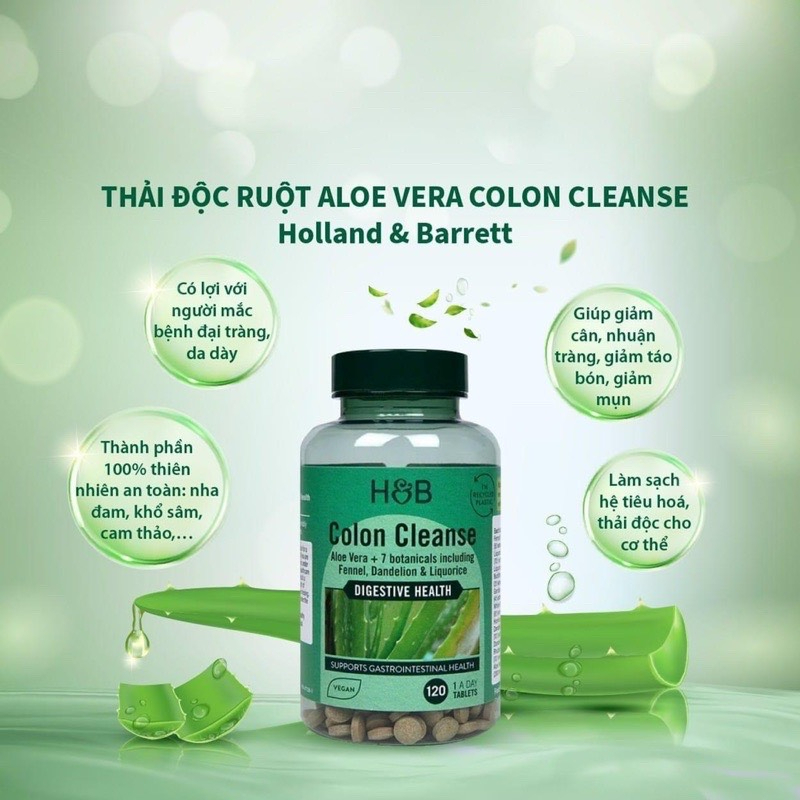 Thải độc ruột Colon Cleanse thải độc cơ thể giảm mỡ nội tạng giảm cân nặng cải thiện vóc dáng đẹp da