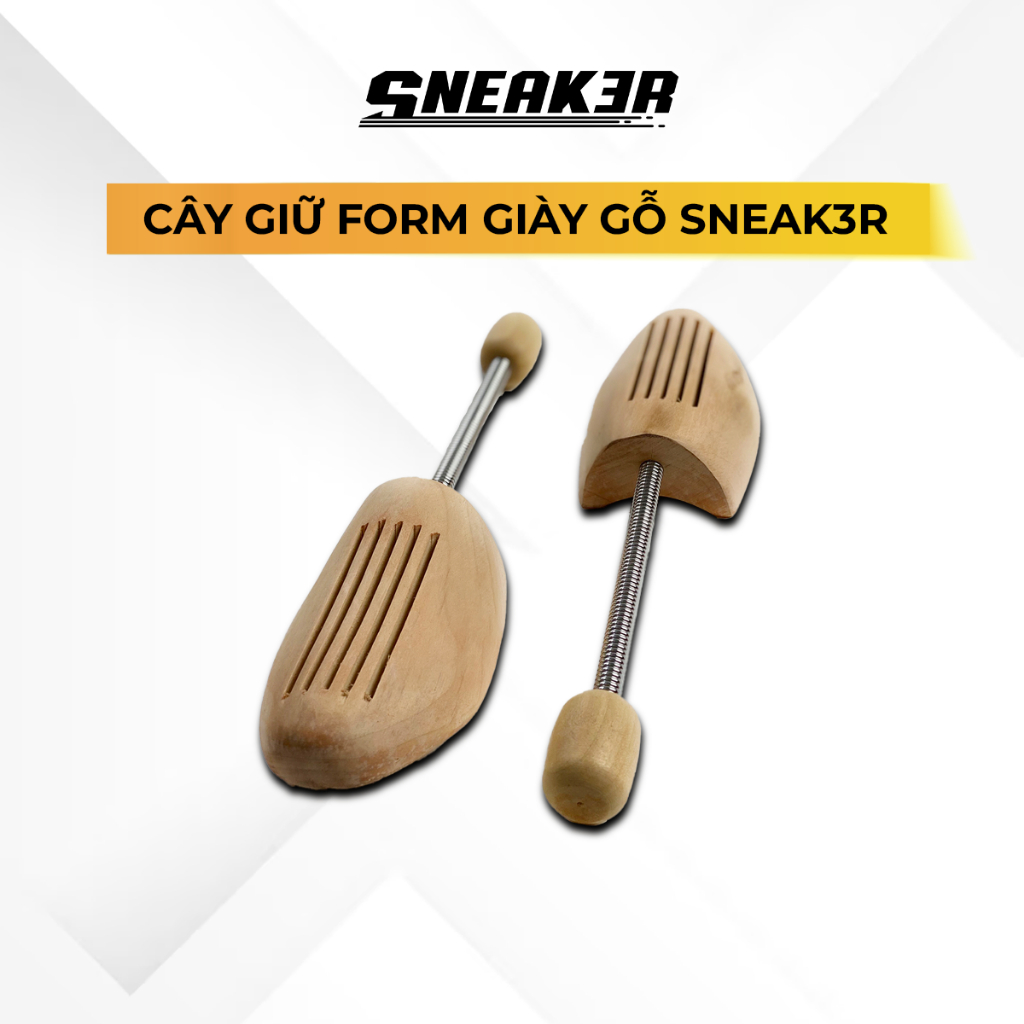 Cây giữ form giày gỗ linh hoạt Shoe Tree bảo vệ dáng giày da cao cấp SNEAK3R (CGFG10)