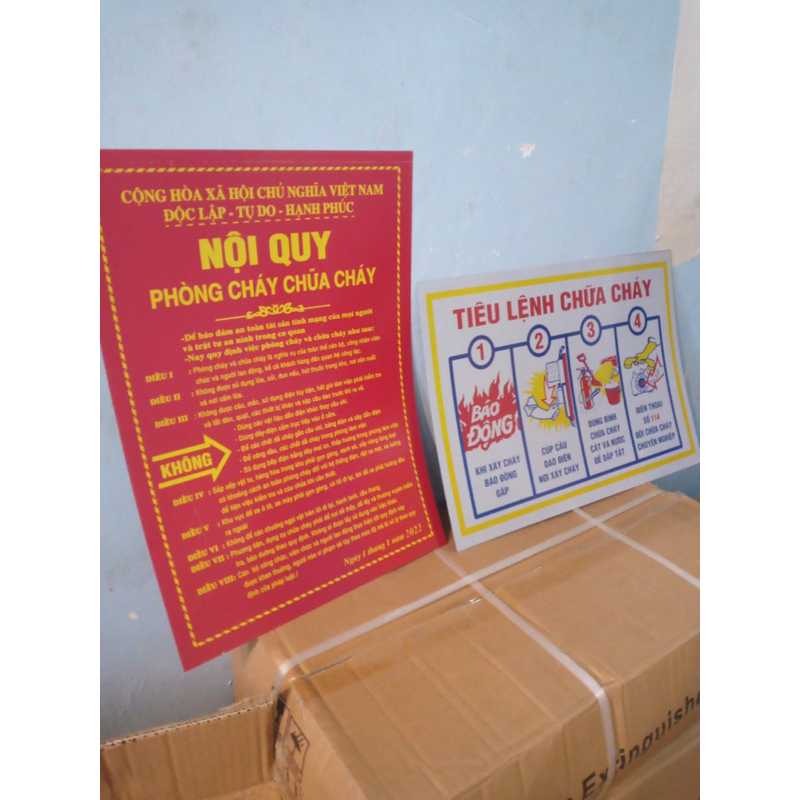 Nội quy tiêu lệnh PCCC