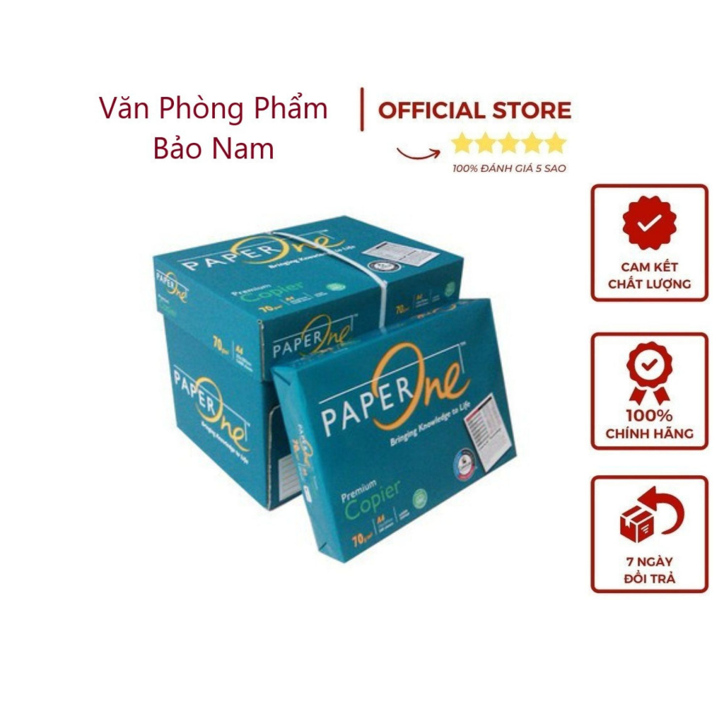 Giấy In A4 Paper One ĐL 70 Gsm ( đóng 1 thùng 5 tập )
