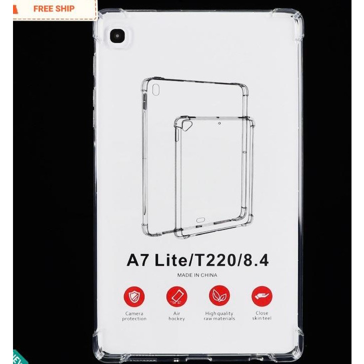 Ốp Lưng Trong Samsung Tab A7 Lite ,T220/ T225 4 Cạnh Chống Sốc