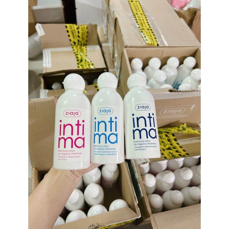 Dung dịch vệ sinh Intima Ziaja,nước rửa dạng sữa giúp trẻ hóa vùng kín phụ nữ giảm viêm, khí hư, giảm khô chai 200ml