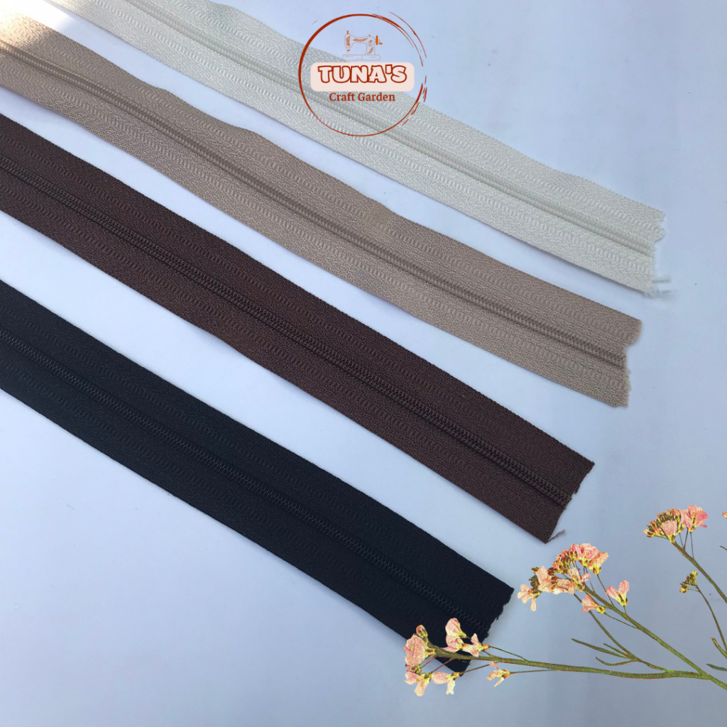 1m dây khóa kéo số 3 răng nilon loại tốt