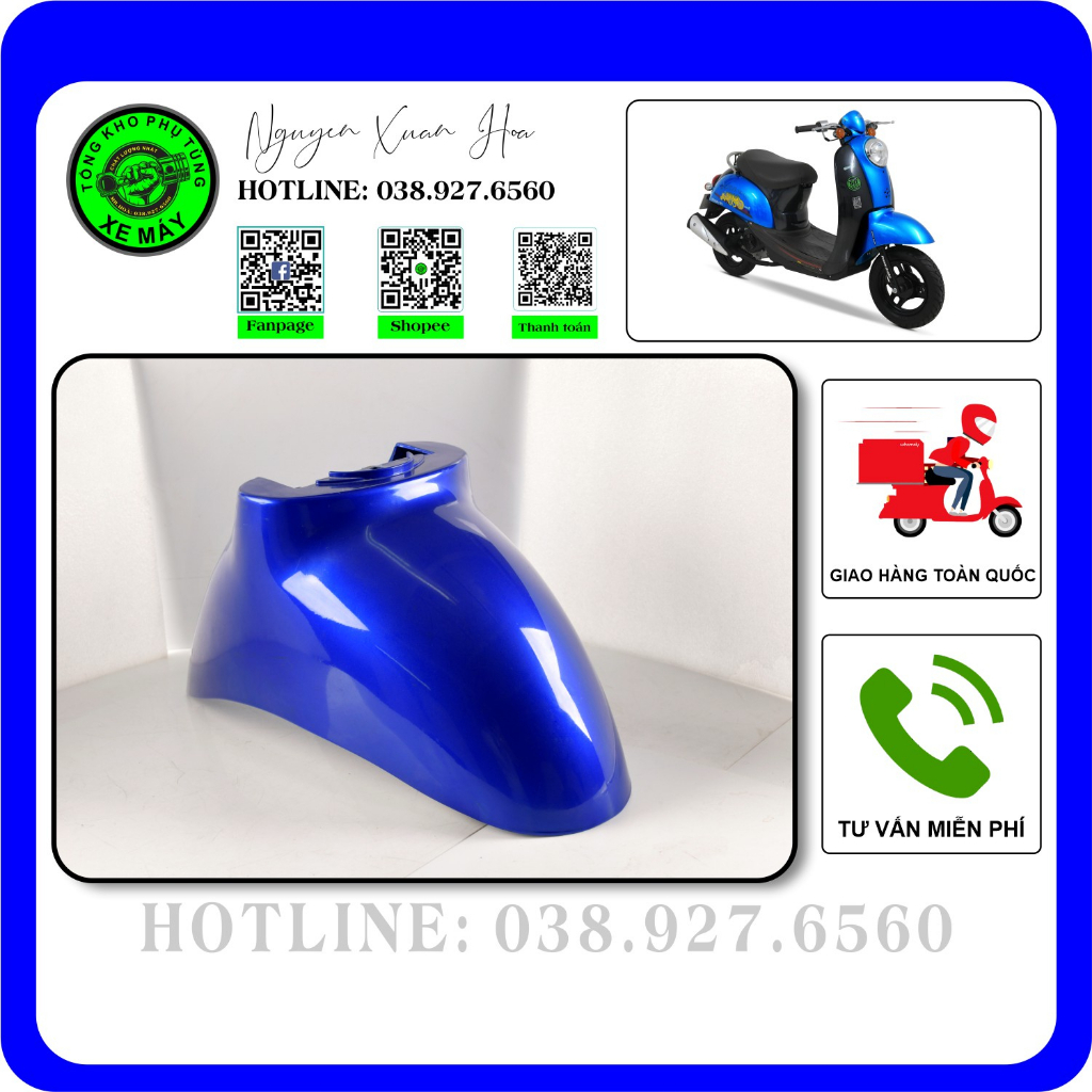 Chắn bùn trước-A/ Dè trước-A Scoopy 50cc/ Scoopy Nhật/ Scoopy Nội địa (nhựa ABS sơn cao cấp, hàng nhập khẩu)