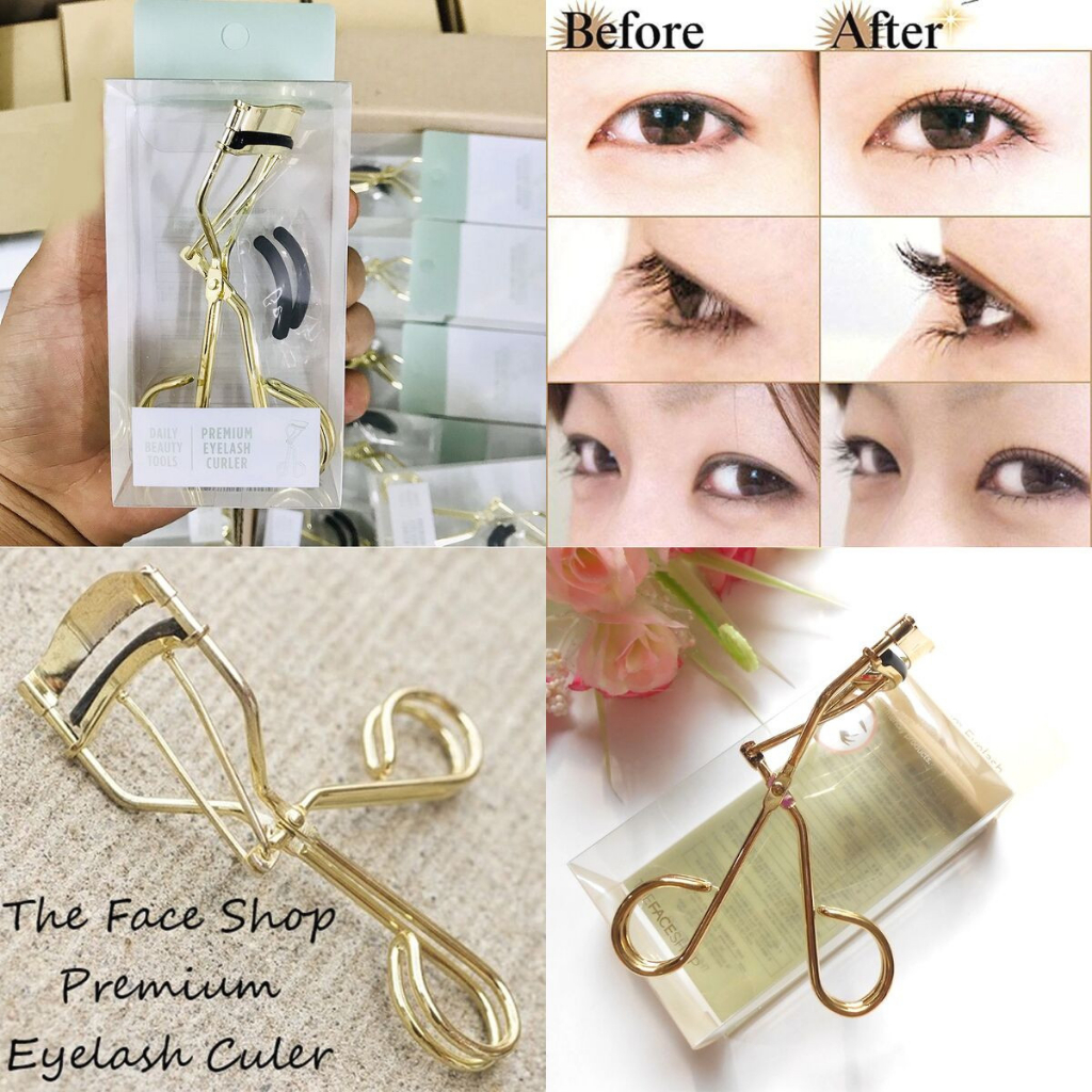 Kẹp Mi - Bấm Mi The Face Shop Daily Beauty Tools Eyelash Curler Màu Vàng - Màu Bạc