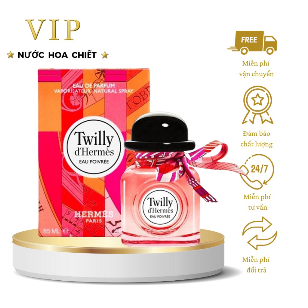 Nước hoa Nữ Twilly d'Hermes Eau Poivree EDP for women chiết 10ml - VIP
