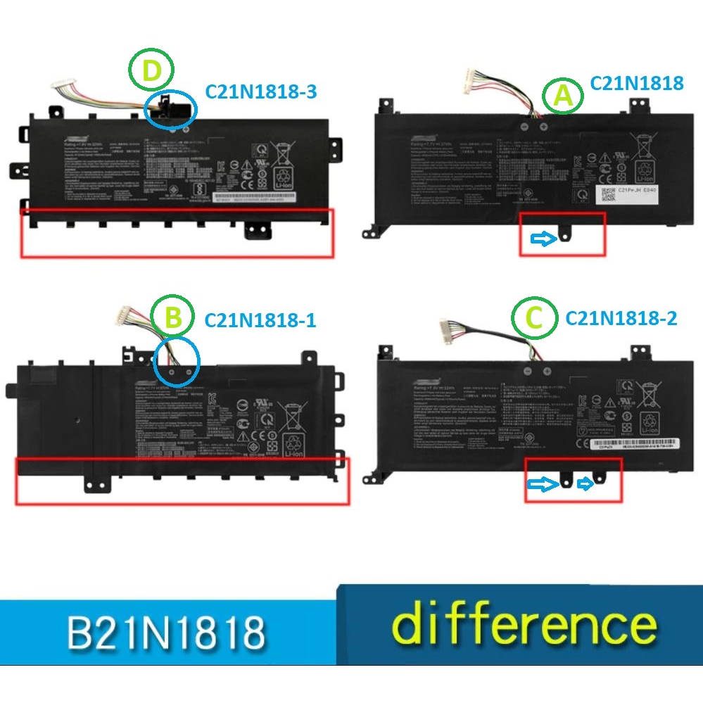 💖 Pin Asus F412DA X412FJ F412FJ A412FA F412FA F412UA C21N1818  Battery