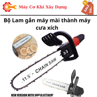 Bộ Lam gắn máy mài thành máy cưa xích