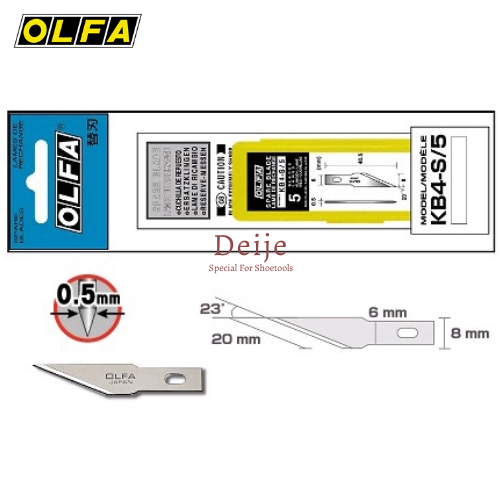 Lưỡi dao thủ công Nhật OLFA KB4-S/5 (5 lưỡi dao)