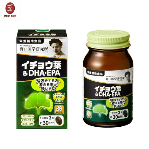 Viên Uống Bổ Não Noguchi Ginkgo Biloba DHA & EPA Hộp 60 viên