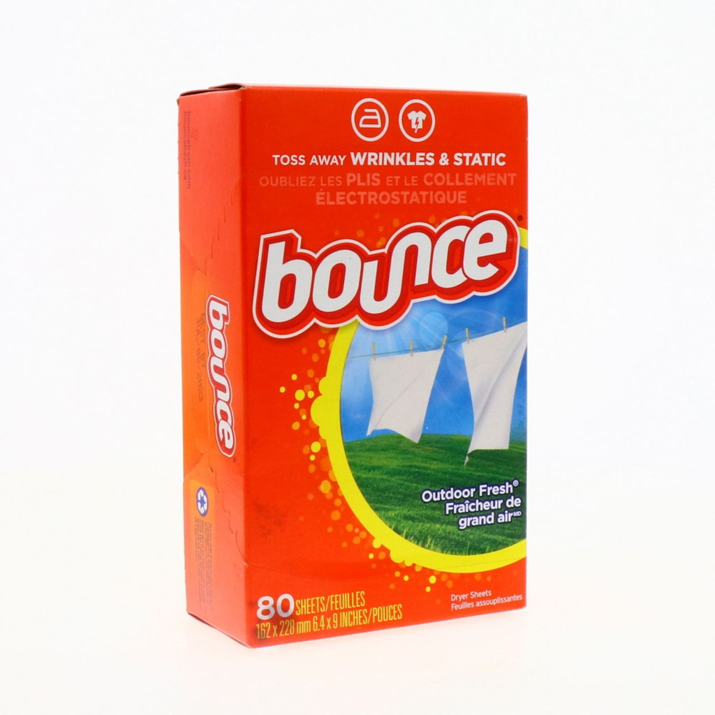 Giấy Thơm Quần Áo Bounce Mỹ Full Size, Bounce Sheets Outdoor Fresh 80/120 Tờ