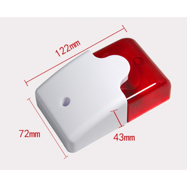 Đèn báo cháy báo động có âm thanh điện áp AC-220V JD-103 loại 1 âm thanh to 110DB đèn chớp sáng chuông báo cháy