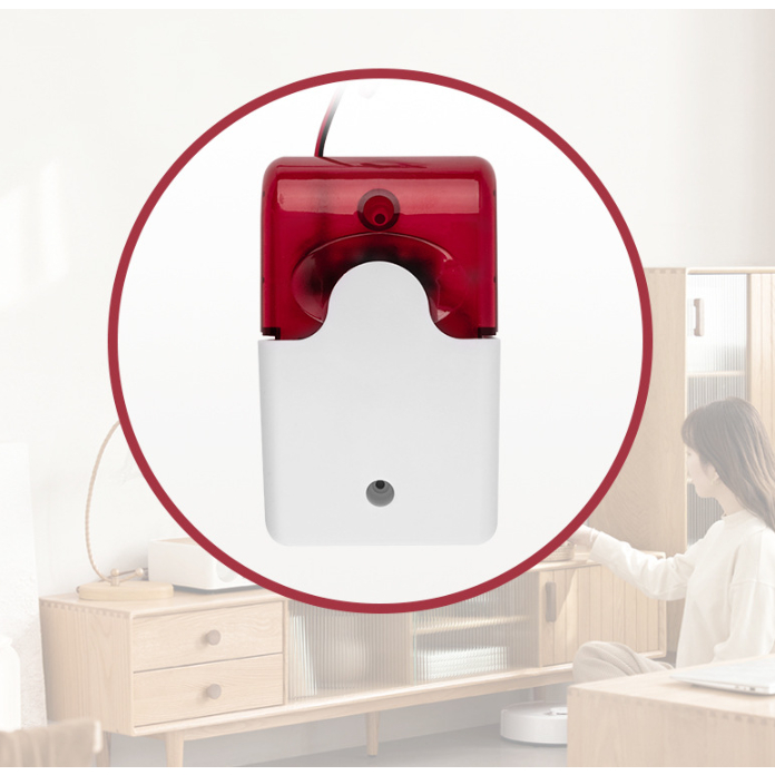 Đèn báo cháy báo động có âm thanh điện áp AC-220V JD-103 loại 1 âm thanh to 110DB đèn chớp sáng chuông báo cháy