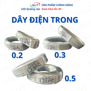  Dây điện trong 0.2 0.3 0.5 chuyên làm led neon cuộn nguyên 100m 
