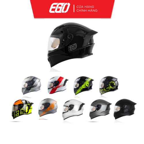 Mũ Bảo Hiểm Nguyên Đầu Hai Kính EGO E-8 SV Plus