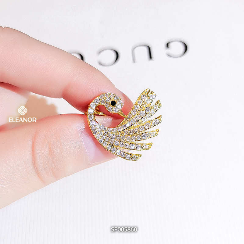 Bông tai nữ chuôi bạc 925 Eleanor Accessories hình thiên đính đá phụ kiện trang sức 5860