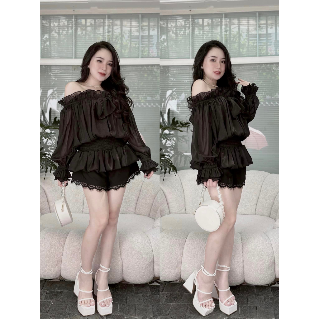 SET TƠ TRỄ VAI MIX REN