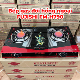Bếp gas hồng ngoại đôi mặt kính FUJISHI FM-H790 - Tiết kiệm gas - Bảo hành 1 năm chính hãng