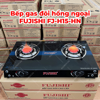 Bếp gas hồng ngoại đôi mặt kính FUJISHI FJ-H15-HN - Tiết kiệm gas - Bảo hành 1 năm chính hãng