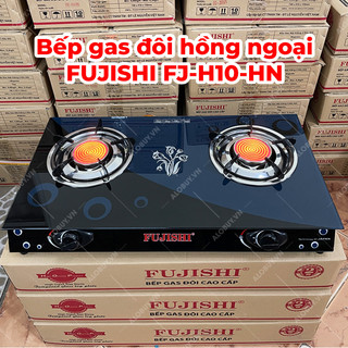 Bếp gas hồng ngoại đôi mặt kính FUJISHI FJ-H10-HN - Tiết kiệm gas - Bảo hành 1 năm chính hãng
