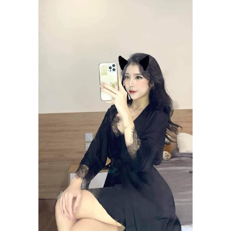 Sét đồ ngủ piijama hàng thiết kế siêu sang- chất lụa mịn mát loại 1